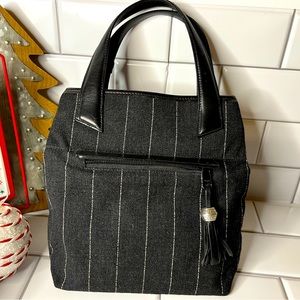 Brighton Allison black/ grey pinstripe 90’s arm bag
